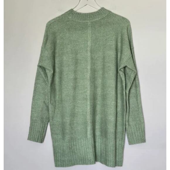 Free People Phoebe Oversized Pullover Sweater Large Wool Blend Ribbed Knit - Picture 4 of 5